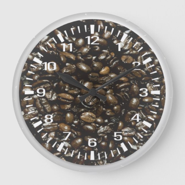 Reloj Redondo Grande Café frijol (Anverso)