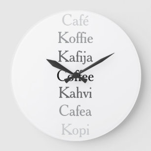 Reloj Redondo Grande Café Global