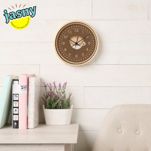 Reloj Redondo Grande Café latte