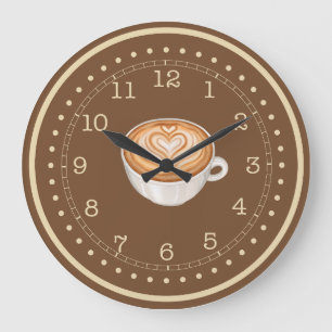 Reloj Redondo Grande Café latte