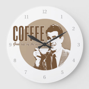 Reloj Redondo Grande Café retro