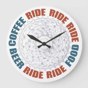 Reloj Redondo Grande Café, Ride, Comida, Paseo, Cerveza