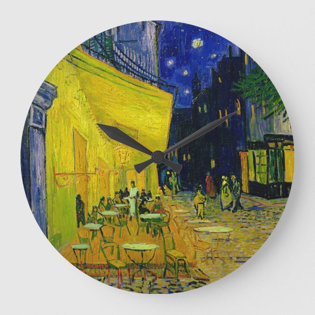 Reloj Redondo Grande Cafe Terrace Arles, Place du Forum, 1888 (Anverso)