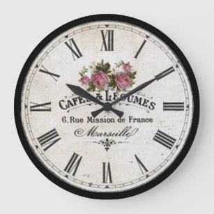 Reloj Redondo Grande Cafes And Legumes Clock