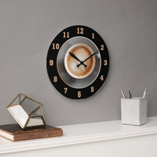 Reloj Redondo Grande Caffé Latte Clock