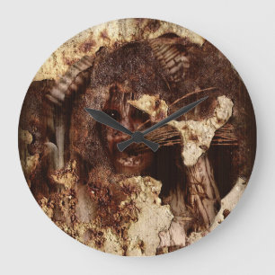 Reloj Redondo Grande Caída atrapada dentro