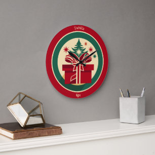Reloj Redondo Grande Caja Brillante