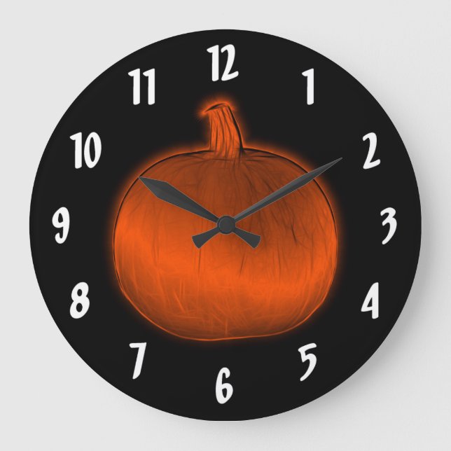 Reloj Redondo Grande Calabaza (Anverso)