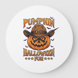 Reloj Redondo Grande Calabaza diversión de Halloween Jack Lanterna Somb