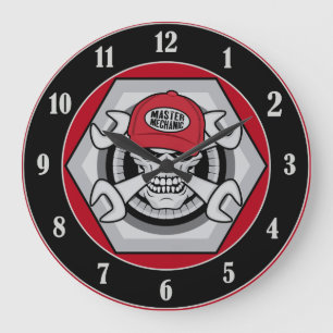 Reloj Redondo Grande Calavera mecánica