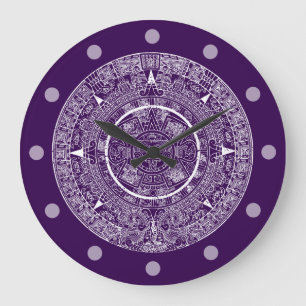 Reloj Redondo Grande Calendario maya azteca azteca 3