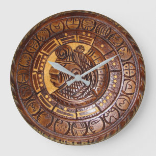 Reloj Redondo Grande Calendario nativo americano