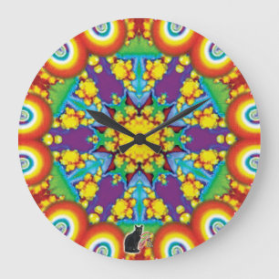 Reloj Redondo Grande Calidoscopio filético