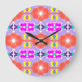 Reloj Redondo Grande Calidoscopio Flor Solar