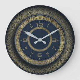 Reloj Redondo Grande Caligrafía