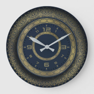 Reloj Redondo Grande Caligrafía