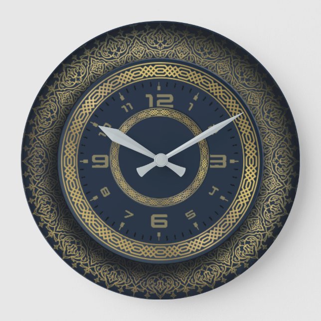 Reloj Redondo Grande Caligrafía (Anverso)