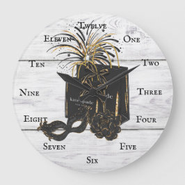 Reloj Redondo Grande Calle de compras de Maskarade Clock