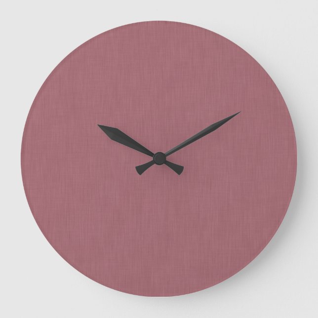 Reloj Redondo Grande Calm & simple visual mauve textured background  (Anverso)