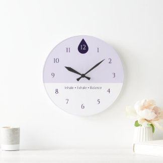 Reloj Redondo Grande Calm Yoga Wall Clock