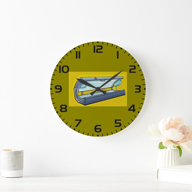 Reloj Redondo Grande Cama de bronceado Spa Retro (Subido por el creador)