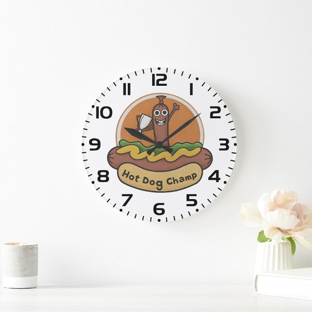 Reloj Redondo Grande Cámara de perros calientes (Subido por el creador)