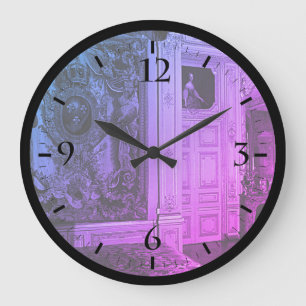 Reloj Redondo Grande Cámara del palacio de Versalles vintage época Luis