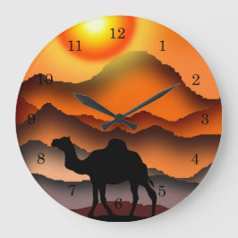 Reloj Redondo Grande Camellos 4