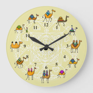 Reloj Redondo Grande Camels الجمال  Acrylic Wall Clock