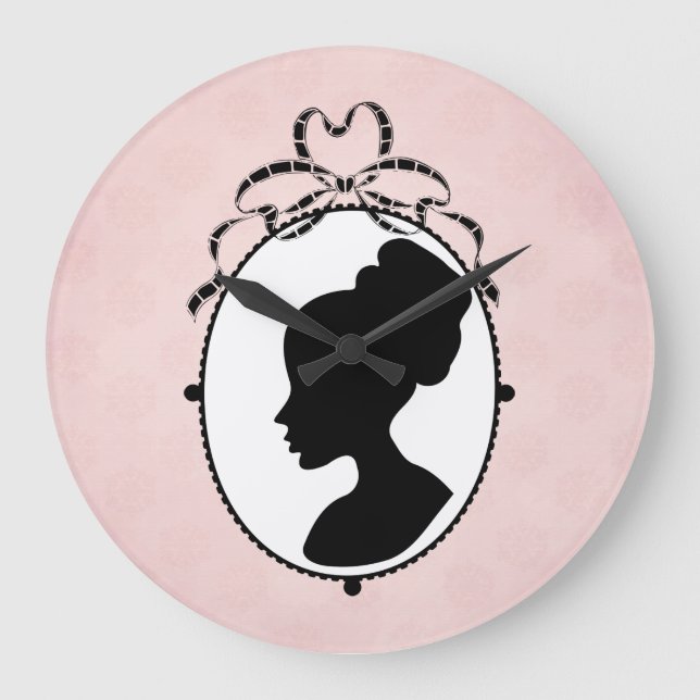 Reloj Redondo Grande Cameo de estilo victoriano de los años 60 (Anverso)