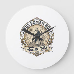 Reloj Redondo Grande Camino Romano Jesús Mapa Antiguo Camino Romano Jes