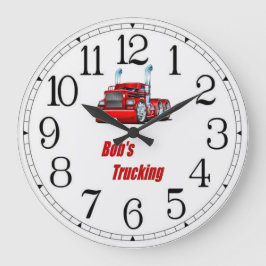 Reloj Redondo Grande Camión de Bob