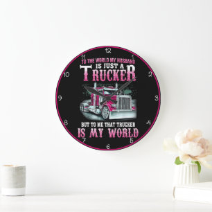 Reloj Redondo Grande Camionero Esposo, Mi Mundo Entero
