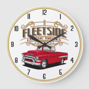 Reloj Redondo Grande Camiones clásicos de Fleetside