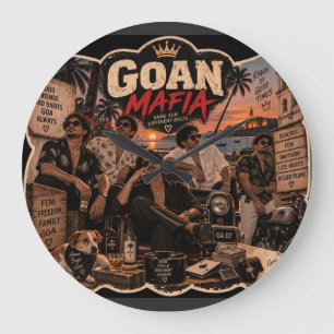 Reloj Redondo Grande Camisa Goan Mafia – Orgullo de Goa