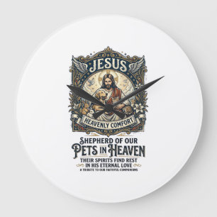 Reloj Redondo Grande Camiseta conmemorativa del recuerdo de Jesús masco