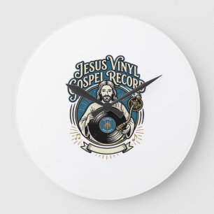 Reloj Redondo Grande Camiseta De Arte Vectorial Vintage De Créditos De 