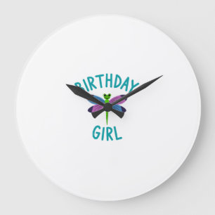 Reloj Redondo Grande Camiseta de cumpleaños niña Camiseta de cumpleaños
