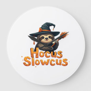 Reloj Redondo Grande Camiseta de disfraz de Halloween para amantes de H