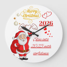 Reloj Redondo Grande Camiseta de fiesta de año nuevo
