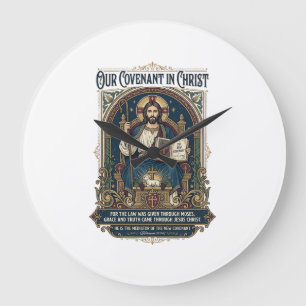 Reloj Redondo Grande Camiseta de fotógrafo de boda de Jesús Cristiana