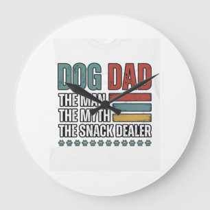 Reloj Redondo Grande Camiseta de impresión de pata vintage del comercia