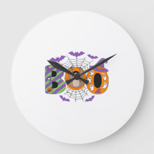 Reloj Redondo Grande Camiseta esencial de perezoso de Halloween linda