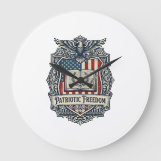 Reloj Redondo Grande Camiseta gráfica vectorial del club de libros patr