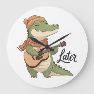 Reloj Redondo Grande Camiseta «Later, Alligator»