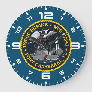 Reloj Redondo Grande Camiseta USCGC Shrike WPB 87342