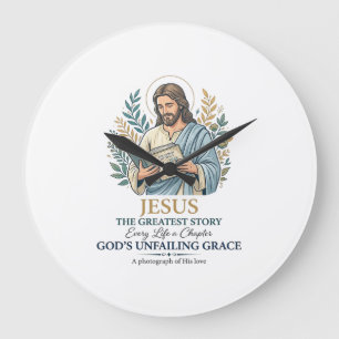 Reloj Redondo Grande Camiseta Vintage de Jesús para Mamá que Guarda Rec