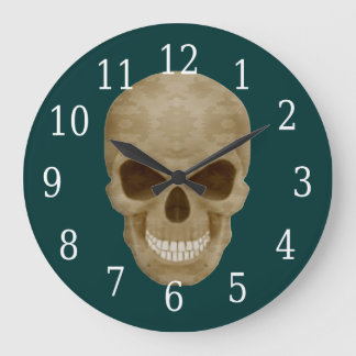 Reloj Redondo Grande Camouflage Skull Clock