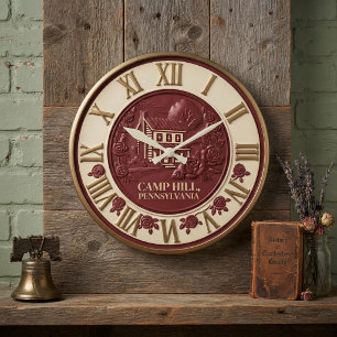Reloj Redondo Grande Camp Hill Pennsylvania Historic House and Roses