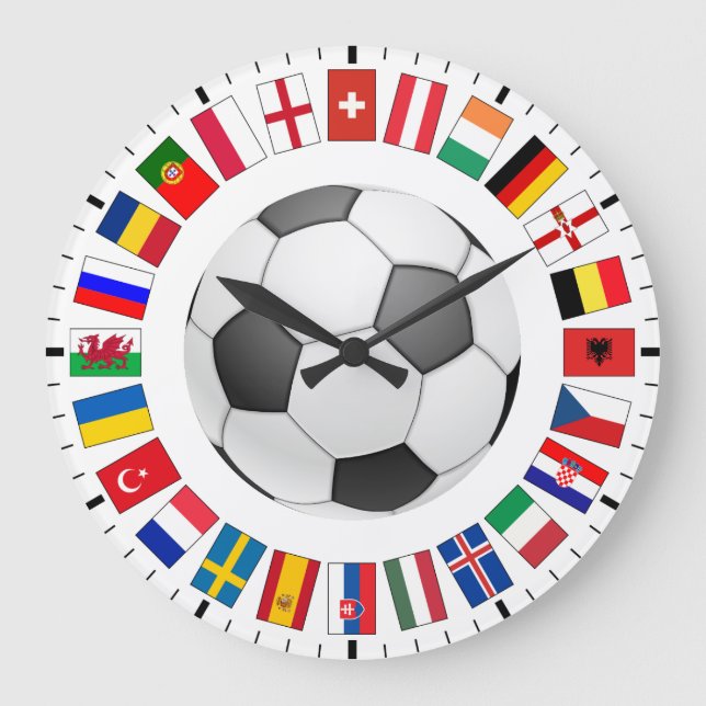 Reloj Redondo Grande Campeonato Europeo de Fútbol 2016 (Anverso)